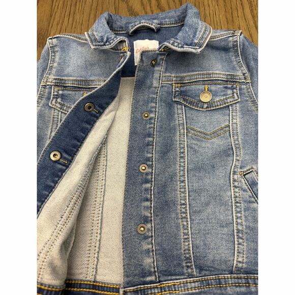 Cat & Jack Girls 5T Denim Jacket Snap Front Light Wash - Picture 5 of 5